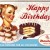 Placa metalica - Happy Birthday - 10x14 cm